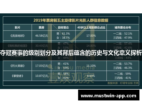 夺冠赛事的级别划分及其背后蕴含的历史与文化意义探析