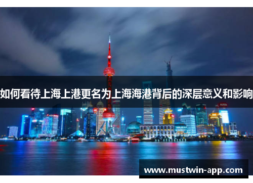 如何看待上海上港更名为上海海港背后的深层意义和影响