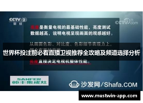 世界杯投注前必看直播卫视推荐全攻略及频道选择分析